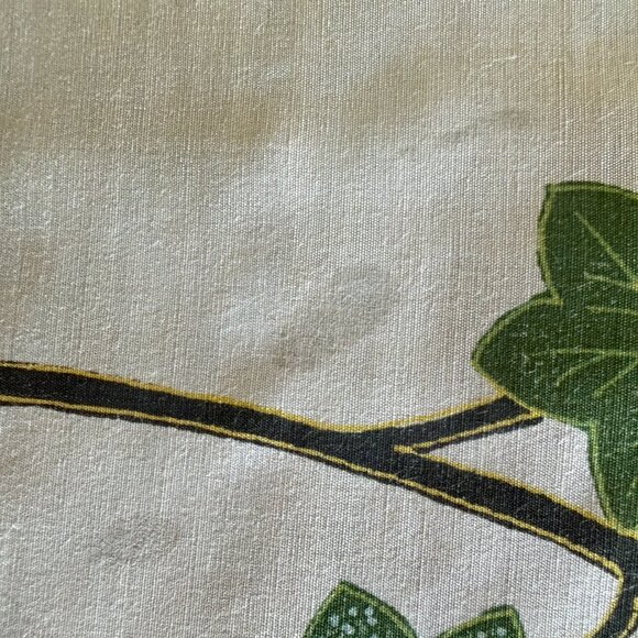 Vintage Kanebo Japanese Peacock and Floral Silk Scarf 32" X 32" - Picture 14 of 15